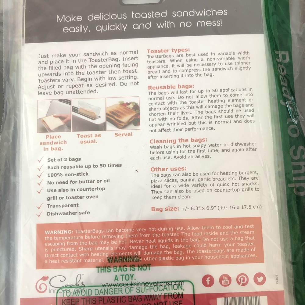 Reuse-able Toasterbag set - Picture 3 of 7